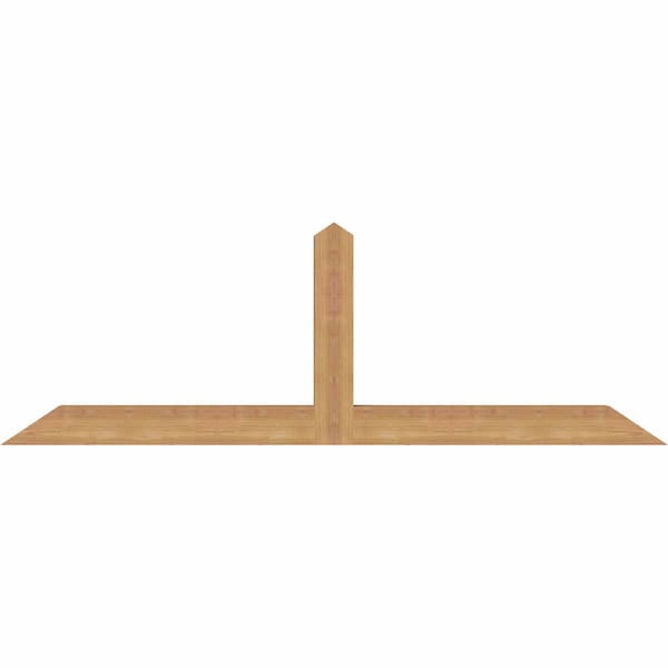 Ekena Millwork Portland Smooth Timber Gable Bracket, Western Red Cedar, 60"W x 20"H x 3 1/2"D x 3 1/2"F, 8/12 Pitch GBW060X20X0404POR00SWR - main
